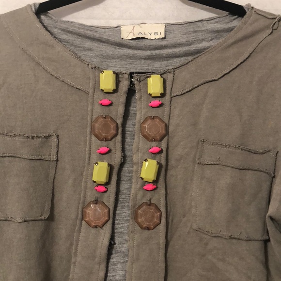 Alysi cropped cotton sweater - Picture 2 of 4